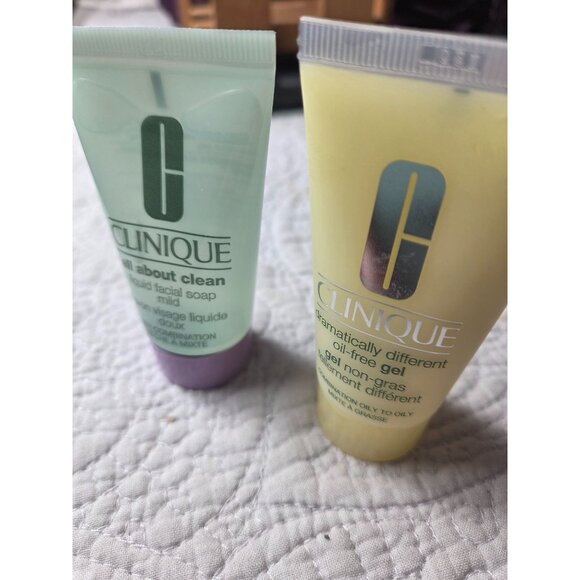 2 Clinique Travel Size Skincare: Dramatically Different Gel/All About Clean Soap - Picture 2 of 6